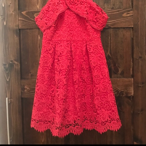 🆕 J.O.A. Pink/Coral Lace Cocktail Dress - Wedding - Picture 3 of 8